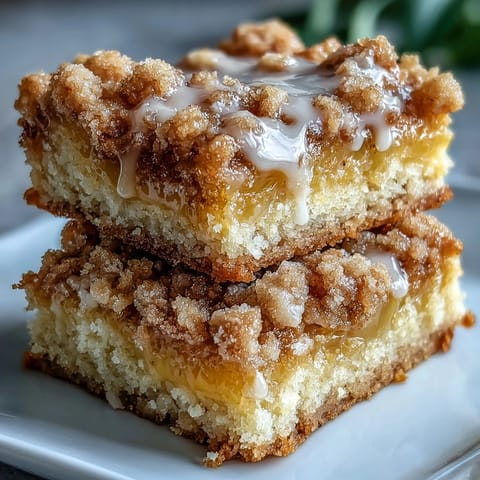 Bite-sized Homemade Lemon Crumb Bars with powdered sugar dusting served on a white ceramic plate.