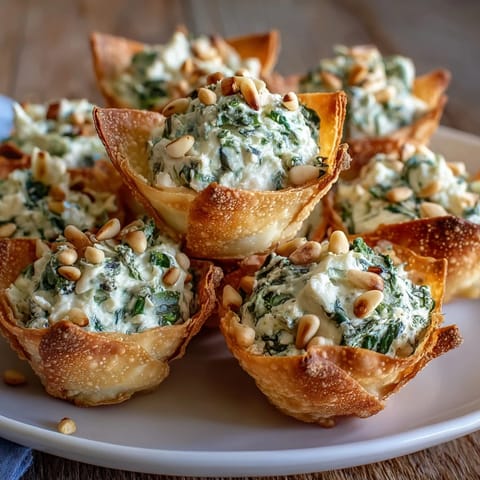 Golden-baked Mediterranean Spinach and Feta Cheese Crisps in a mini muffin tin, garnished with paprika.