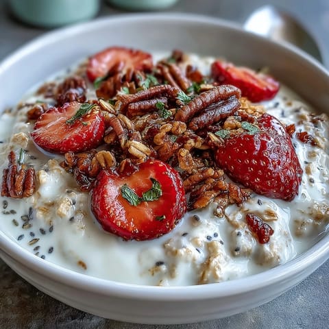 Strawberry Overnight Oats Chia