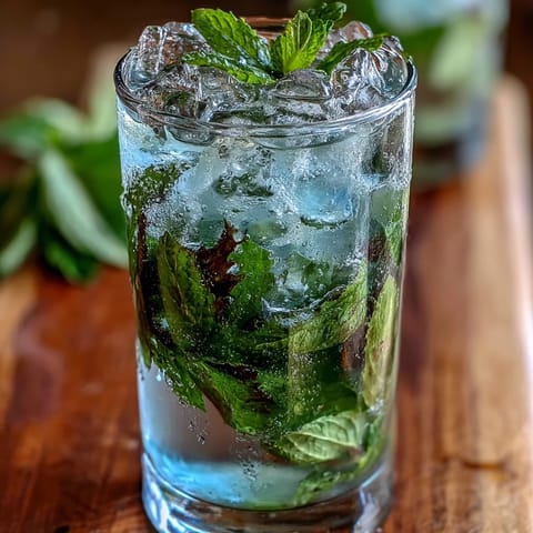 Vibrant Mint Julep Mocktail featuring bright mint syrup, lemon juice, and crushed ice, served in classic julep cups for Southern charm.