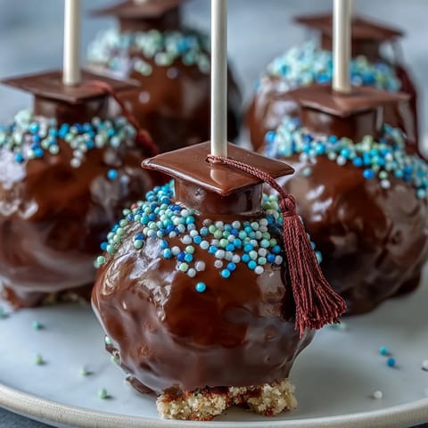 Graduation Cake Pops School Colors