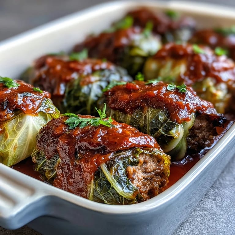 Hearty Eastern European cabbage rolls in tomato sauce, a classic comfort food dinner.