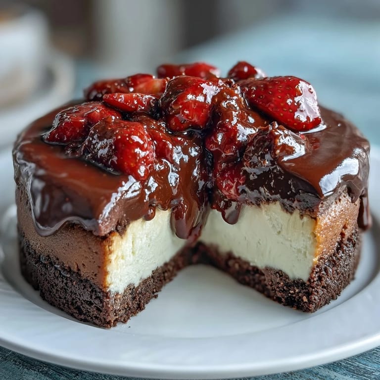 2. No-bake Easy Dubai Chocolate Strawberry Cheesecake Cups: Rich dark chocolate ganache drizzles over velvety cheesecake filling and juicy strawberry slices in dessert cups.