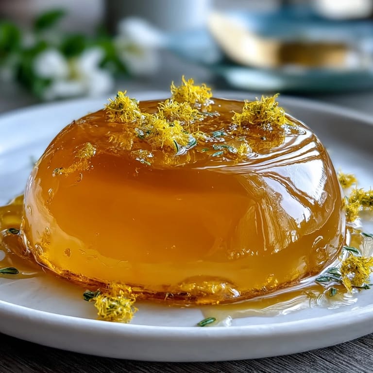 Delicate dandelion jelly with lemon and honey, a foraged floral condiment that shines on scones or roasted meats.