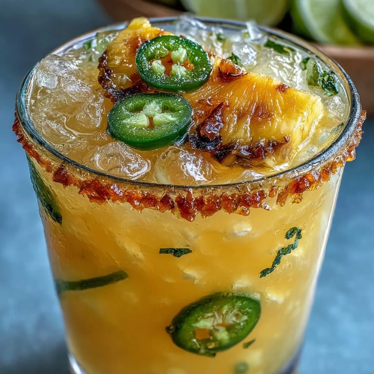 Refreshing Pineapple Jalapeño Agua Fresca, ready in minutes for a perfect thirst quencher.