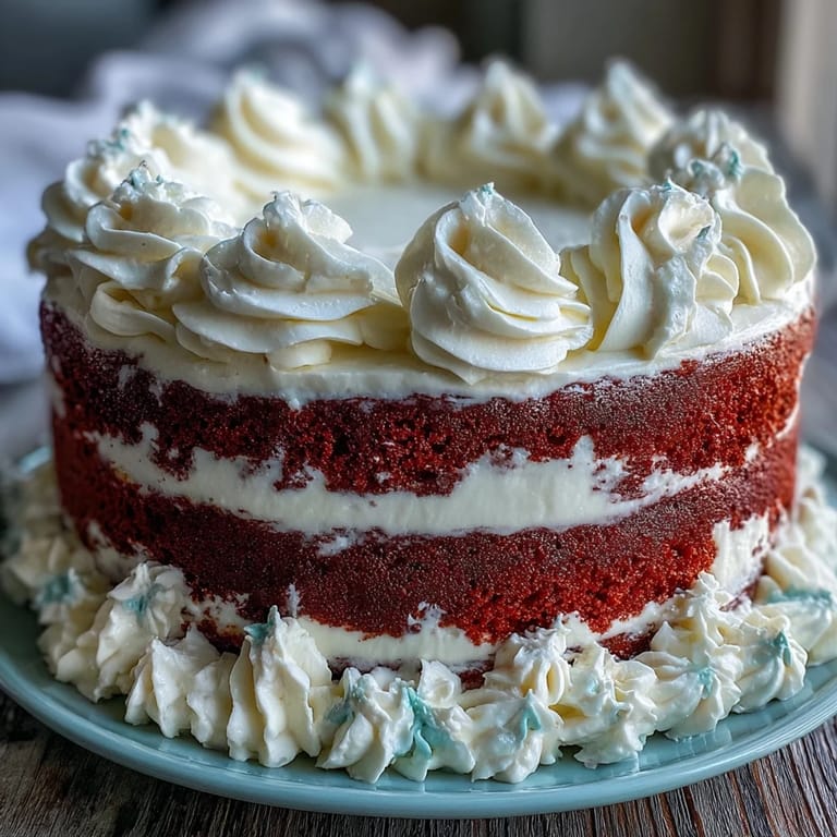 Decadent Juneteenth Red Velvet Cake, ready for festive holiday celebrations.