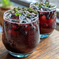 Refreshing lavender lemonade with fresh mint, perfect for a sunny spring afternoon.  