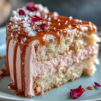Elegant Bridal Shower Rosé Velvet Cake crowned with shimmering gold drip.